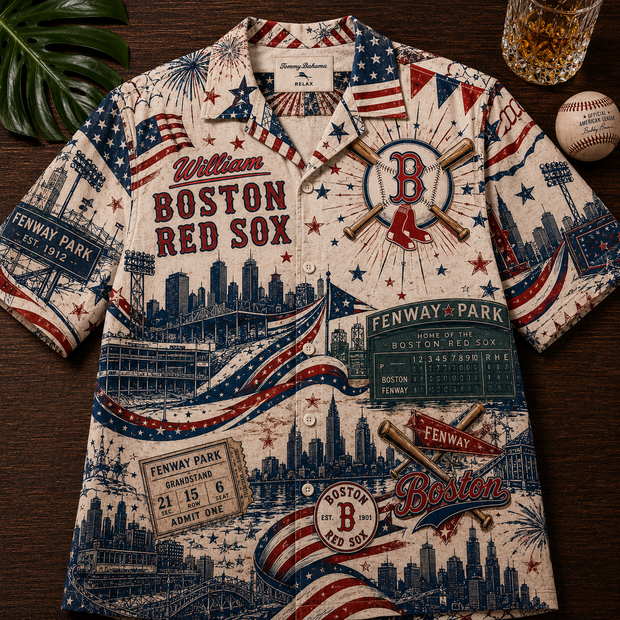 American Baseball Heritage - Personalized Hawaiian Shirt - Gift For Baseball Fans