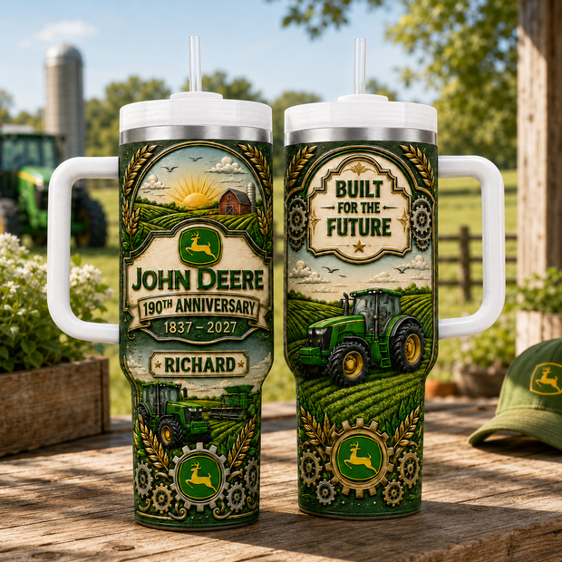Built For The Future - Personalized Tumbler - Gift For Farmers