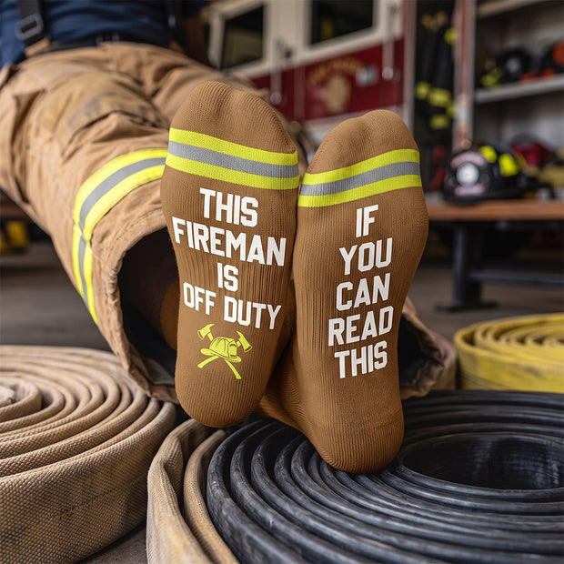 Firefighter Socks - Personalized Crew Socks - Gifts For Firefighter