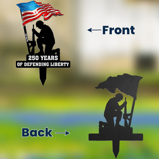 250 Years Of Defending Liberty Personalized Metal Garden Stake_2