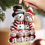 3DEffectCuteSnowmanFamily3