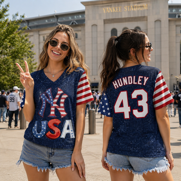 USA Game Day - Personalized Short Sleeve Tshirt - Gift For Baseball Fans USA Game Day - Personalized Short Sleeve Tshirt - Gift For Baseball Fans