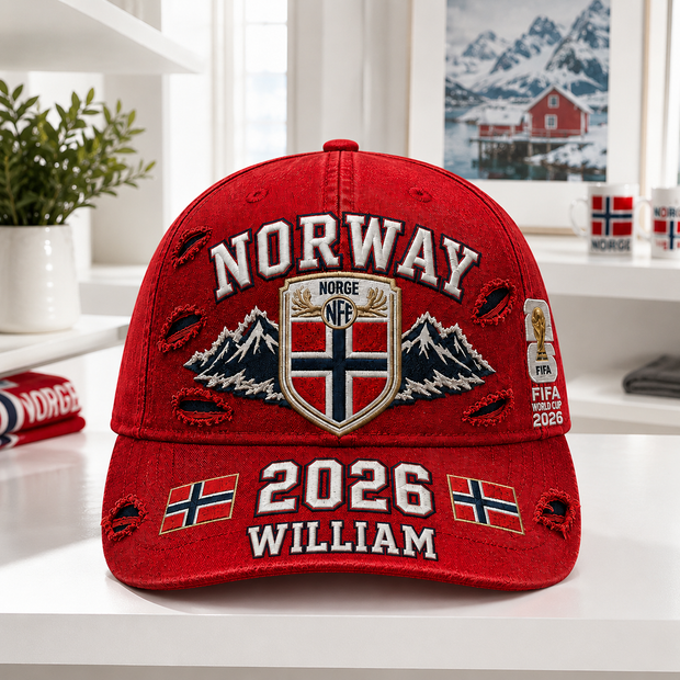 Norway National Football Team FIFA World Cup 2026  - Personalized Classic Cap - Gift For Football Lovers, Sports Fans, Sports Lovers, World Cup