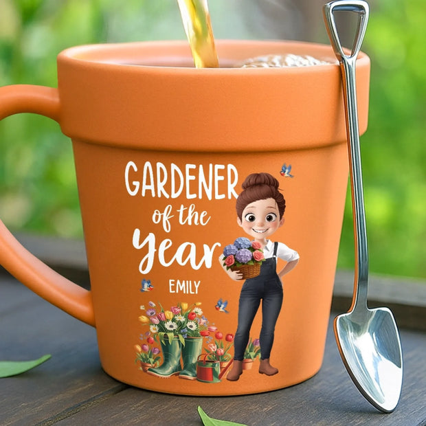 Garden Magic Maker - Personalized Plant Pot Ceramic Mug - Gift For Garden Lovers