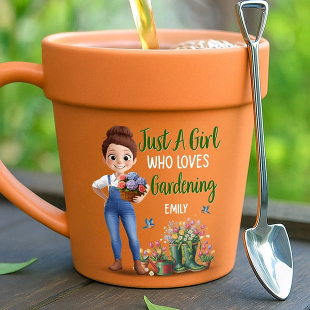 Seeds Of Love, Flowers Of Joy - Personalized Plant Pot Ceramic Mug - Gift For Garden Lovers