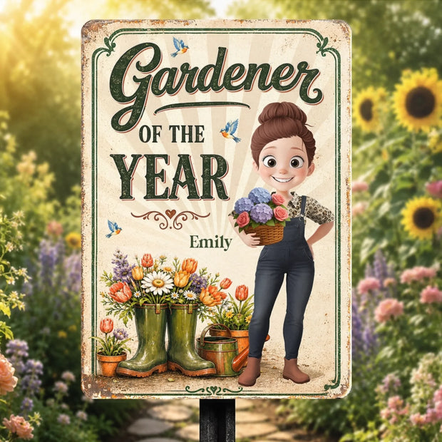 Greenery Is My Therapy - Personalized Metal Sign - Gift For Garden Lovers