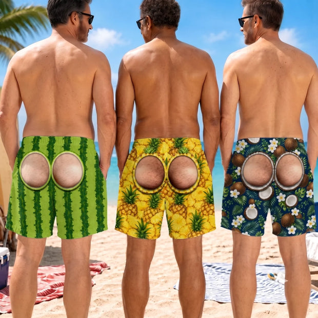 Looking Good Naturally - Personalized Beach Shorts - Gift For Him