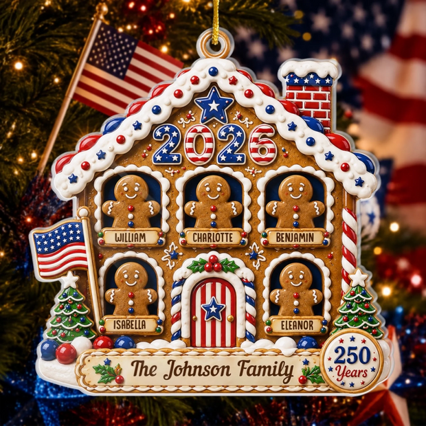 Sweet Memories Built Together - Personalized Acrylic Ornament - Chrismas Gift For Family