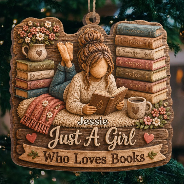 Booked All Weekend - Personalized Wood Ornament - Christmas Gift For Book Lovers