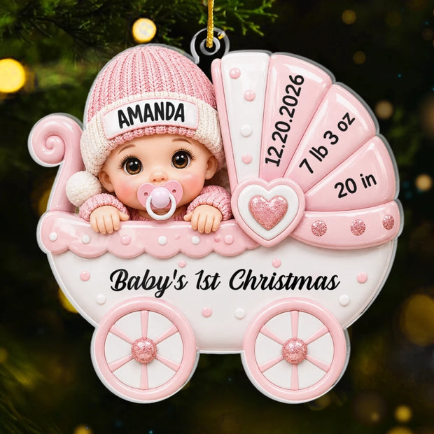 Sweetest Addition To Our Family - Personalized Acrylics Ornament - Chrismas Gift For Family