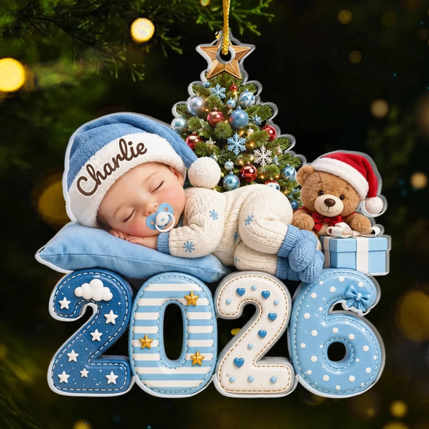 Our Greatest Blessing Ever - Personalized Acrylic Ornament - Christmas Gift For Family