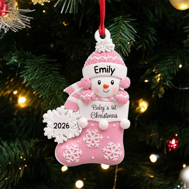 Baby First Christmas - Personalized 3D Acrylic Ornament - Chrismas Gift For Family