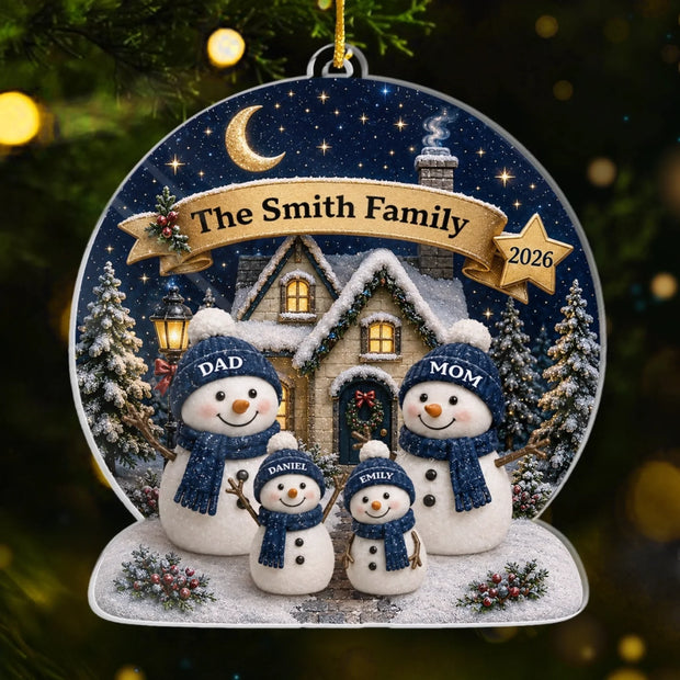 Our Little Winter Wonderland  - Personalized Acrylic Ornament - Chrismas Gift For Family