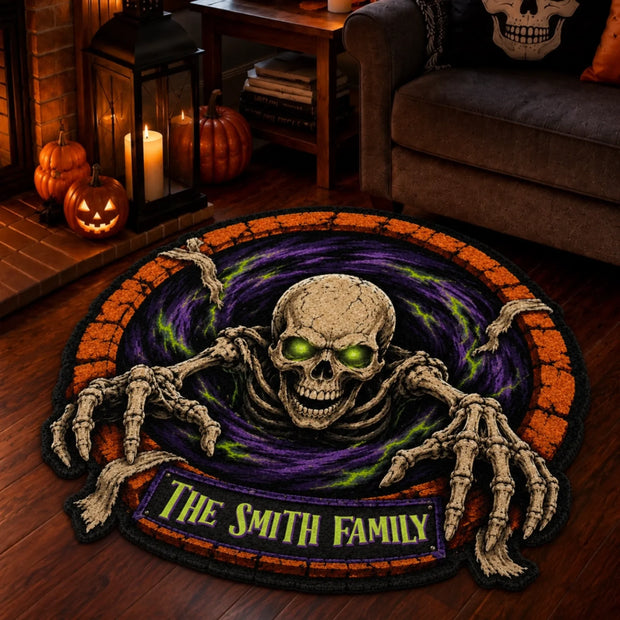 Enter If You Dare - Personalized Tufted Rug - Halloween Gift For Family