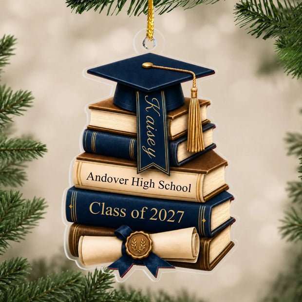 Class Of 2027 Graduation Keepsake Gift For Senior - Personalized Acrylic Ornament
