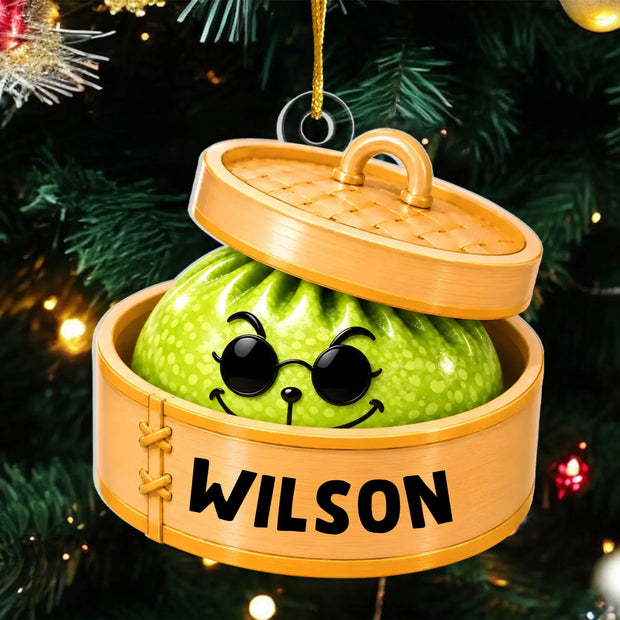 My Little Monster Dumpling Custom Name Christmas Gifts - Personalized Acrylic Ornament
