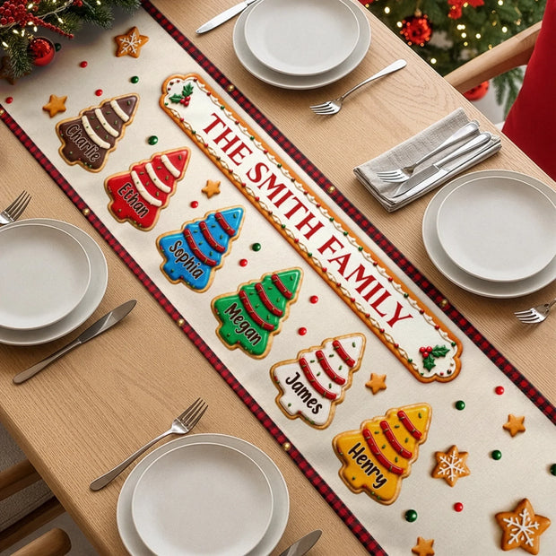 Together Makes The Season Merry Custom Name Christmas Gifts For Family - Personalized Quilted Table Runner