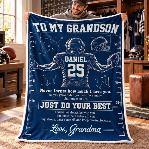 Never Stop Chasing Your Dreams - Personalized Blanket - Gift For Family