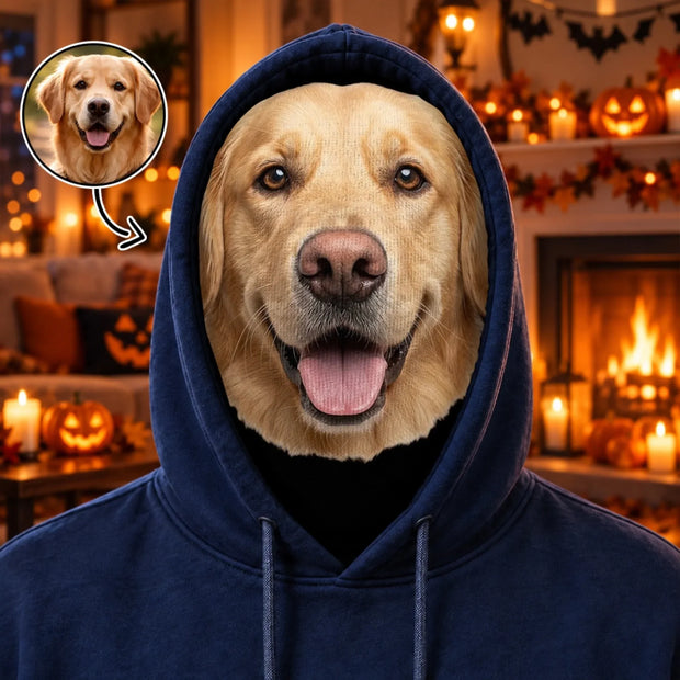 Funny Custom Pet Photo Halloween Costume Headwear - Personalized Balaclava Mask