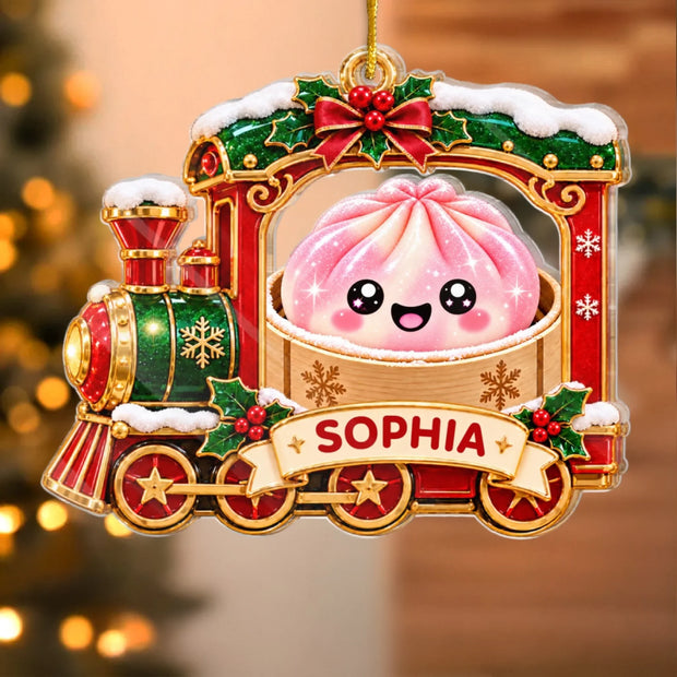 The Year Of Squishy Hunting Christmas Train-  Personalized ACrylic Ornament - Gift For Her