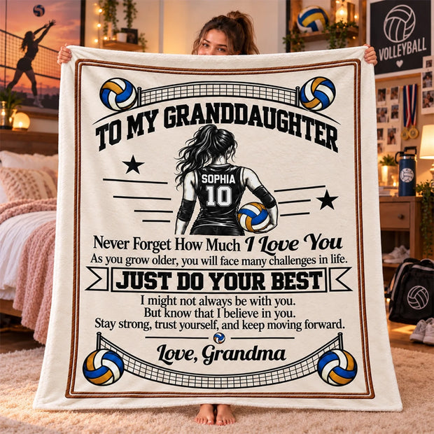 Volleyball Gifts - Personalized Blanket - Gift For Her