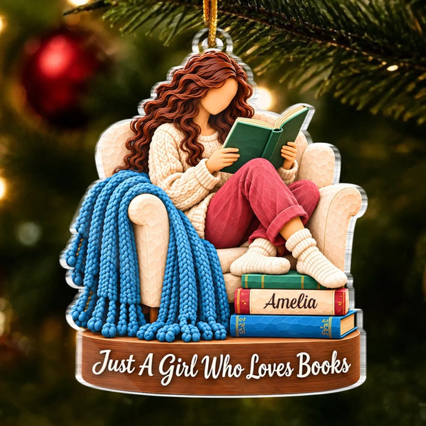 A Story Seeker - Personalized Acrylic Ornament - Gift For Her