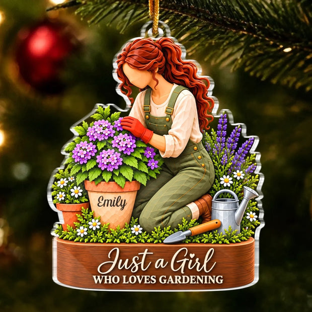Plants Lover - Personalized Acrylic Ornament - Gift For Her