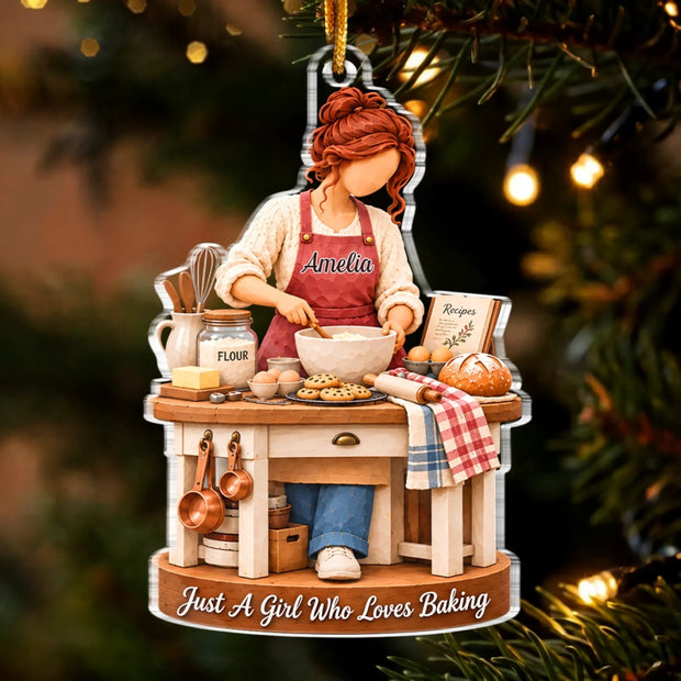 Cookies Time - Personalized Acrylic Ornament - Gift For Her