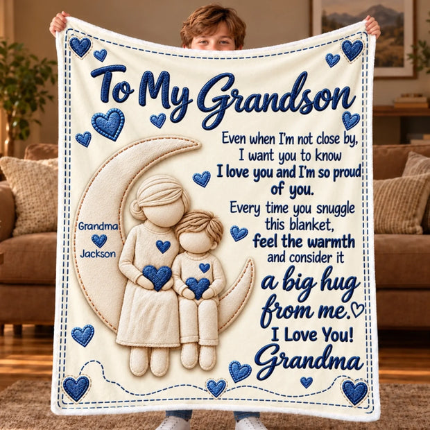 Grandma Love - Personalized Blanket - Gift For Her