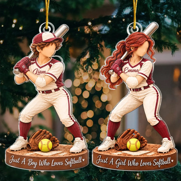 All In Every Time- Personalized Acrylic Ornament - Gift For Him, Her