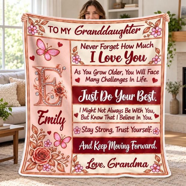 Just Do Your Best - Personalized Blanket - Gift For Her