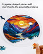 83 piece acrylic jigsaw puzzle suncatcher moonlit riverscape kaayee puzzle 7572070