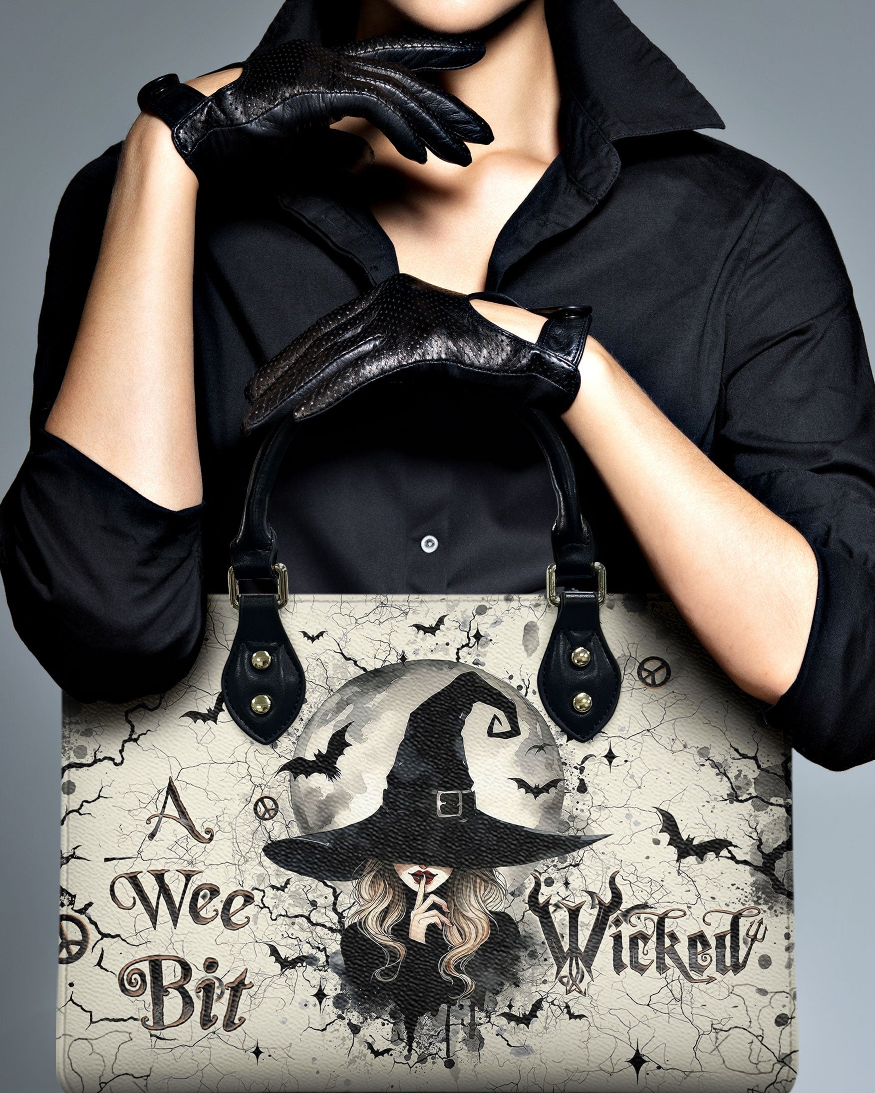 A Wee Bit Wicked Halloween Gothic Leather Bag Gift for Women _2_ DFCAY