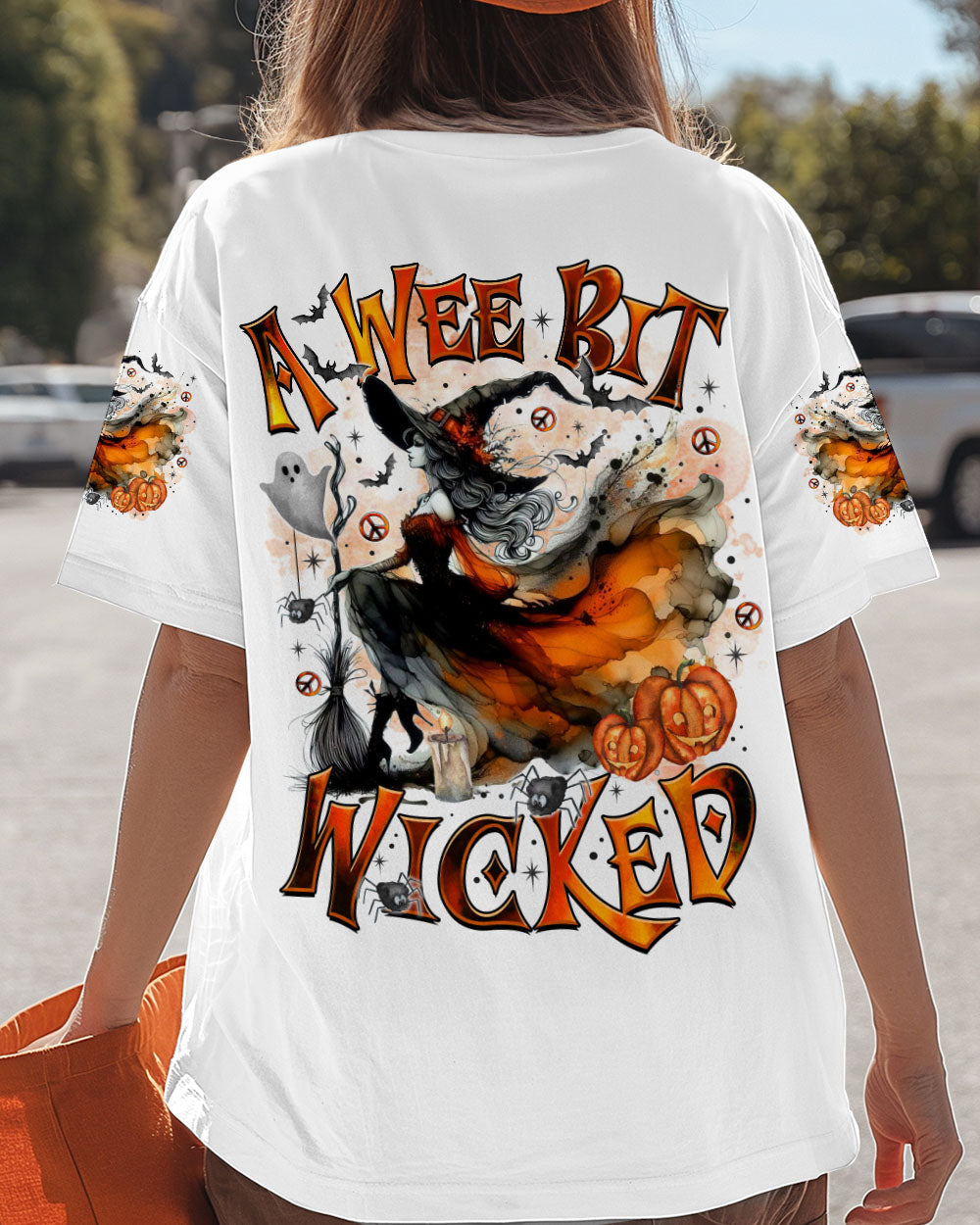 A Wee Bit Wicked Halloween Witch Spooky Pumpkin _26 Witch Design AOP Shirts _3_ 7AXZ7