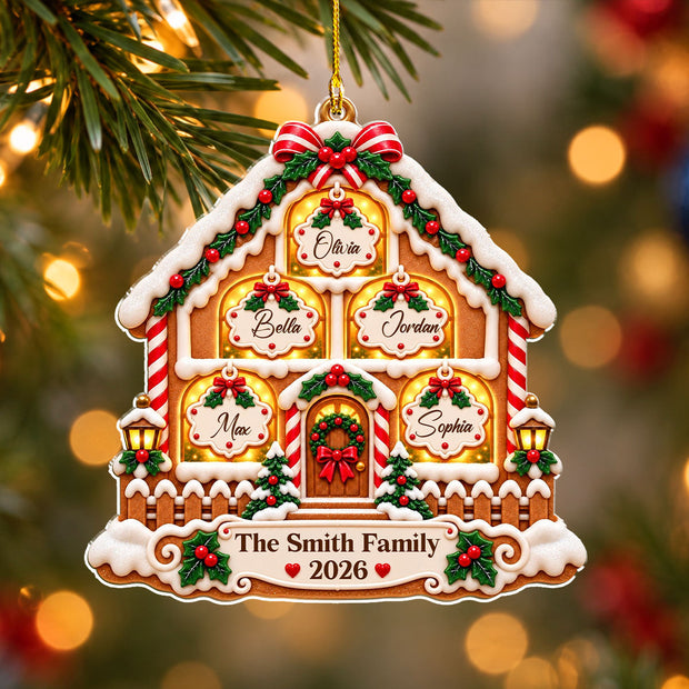 Holiday Window Gallery - Personalized Acrylic Ornament - Gift For Family