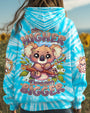 Aim Higher Dream Bigger Cute Koala Peaceful Tie Dye Hippie AOP Shirts _9_ Rlvks