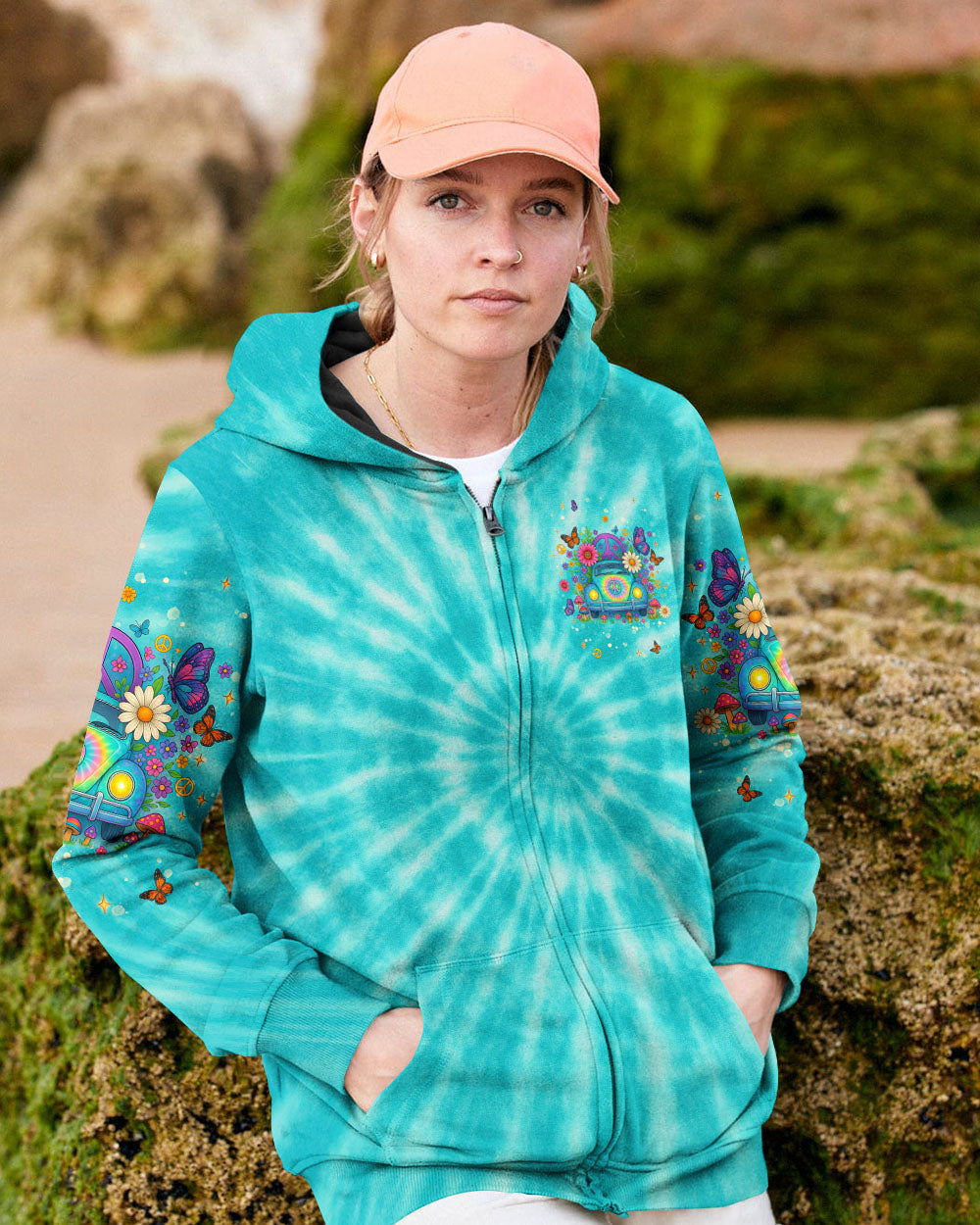 Always Take The Scenic Route Peace Flowers _26 VW Bus Design AOP Shirts _8_ 8ccMe