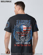 America Live It Love It or Get the Hell Out Patriotic Skull America Love Graphic Tee AOP Shir _11_ oiFxR