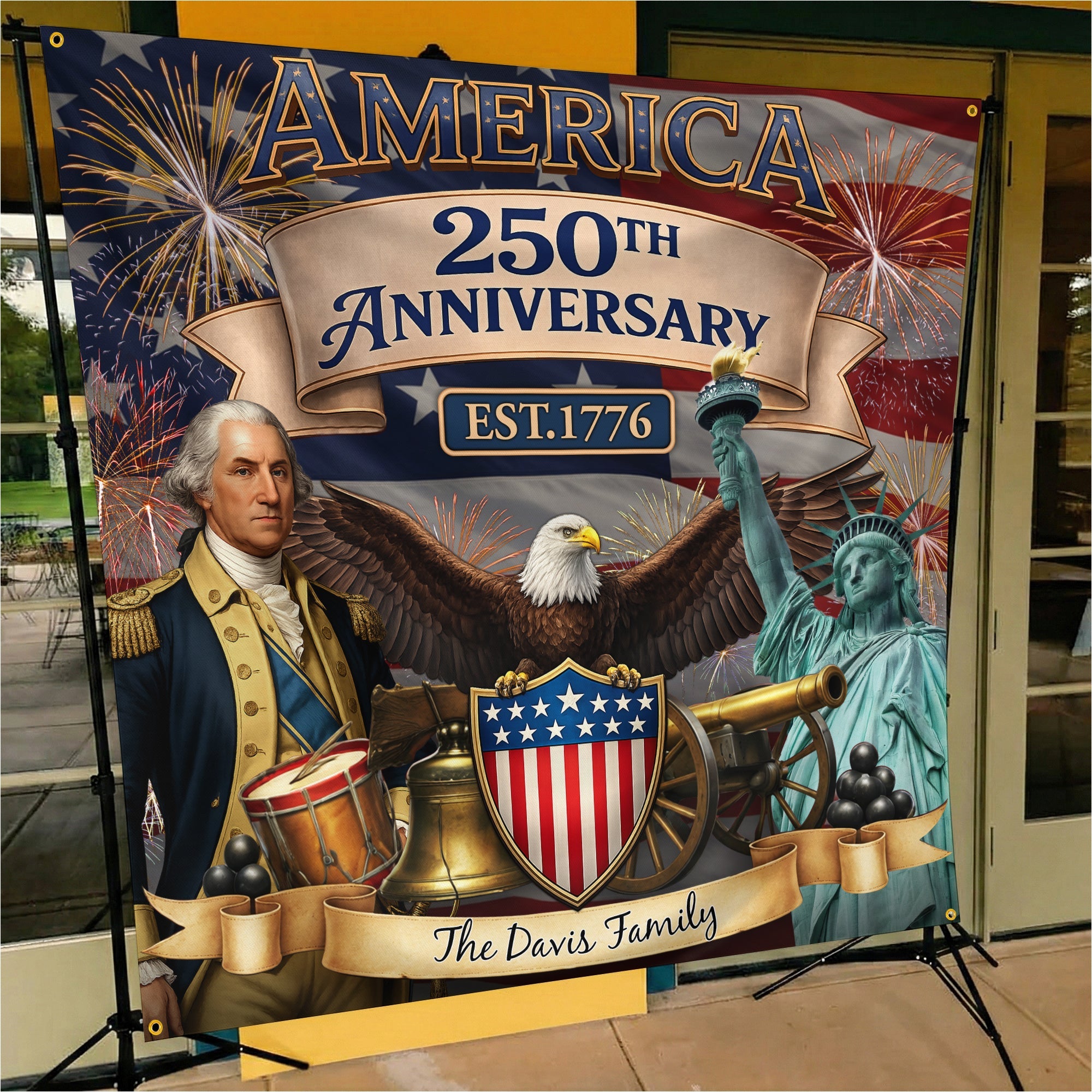 America_250Th_Birthday_Patriotic_2026_Decors_Personalized_Backdrop_4