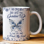 And Into The Garden I Go To Lose My Mind Toile De Jouy Butterfly Personalized Mug_1
