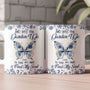 And Into The Garden I Go To Lose My Mind Toile De Jouy Butterfly Personalized Mug_2