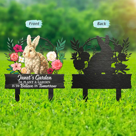 AndIntoTheGardenIGoToLoseMyMind PersonalizedMetalGardenStake Mk1