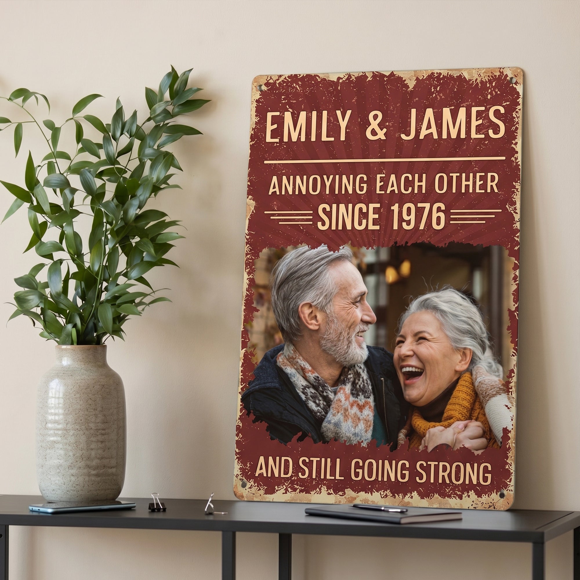 Annoying_Each_Other_Since_Still_Going_Strong_Custom_Photo_Retro_Sign_Personalized_Metal_Sign_3