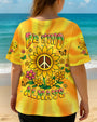 Be Kind Always Peaceful Sunflower Hippie Positive Message with Tie Dye Design AOP Shirts _12_ b1VVP