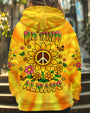 Be Kind Always Peaceful Sunflower Hippie Positive Message with Tie Dye Design AOP Shirts _1_ hhYQS