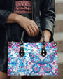 Be You Butterfly Tie Dye Colorful Floral Hippie Leather Bag Gift for Women _4_ w0y0m