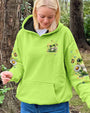 Be You The World Will Adjust Cute Frog and Daisy Green Hippie AOP Shirts _13_ tZHCg
