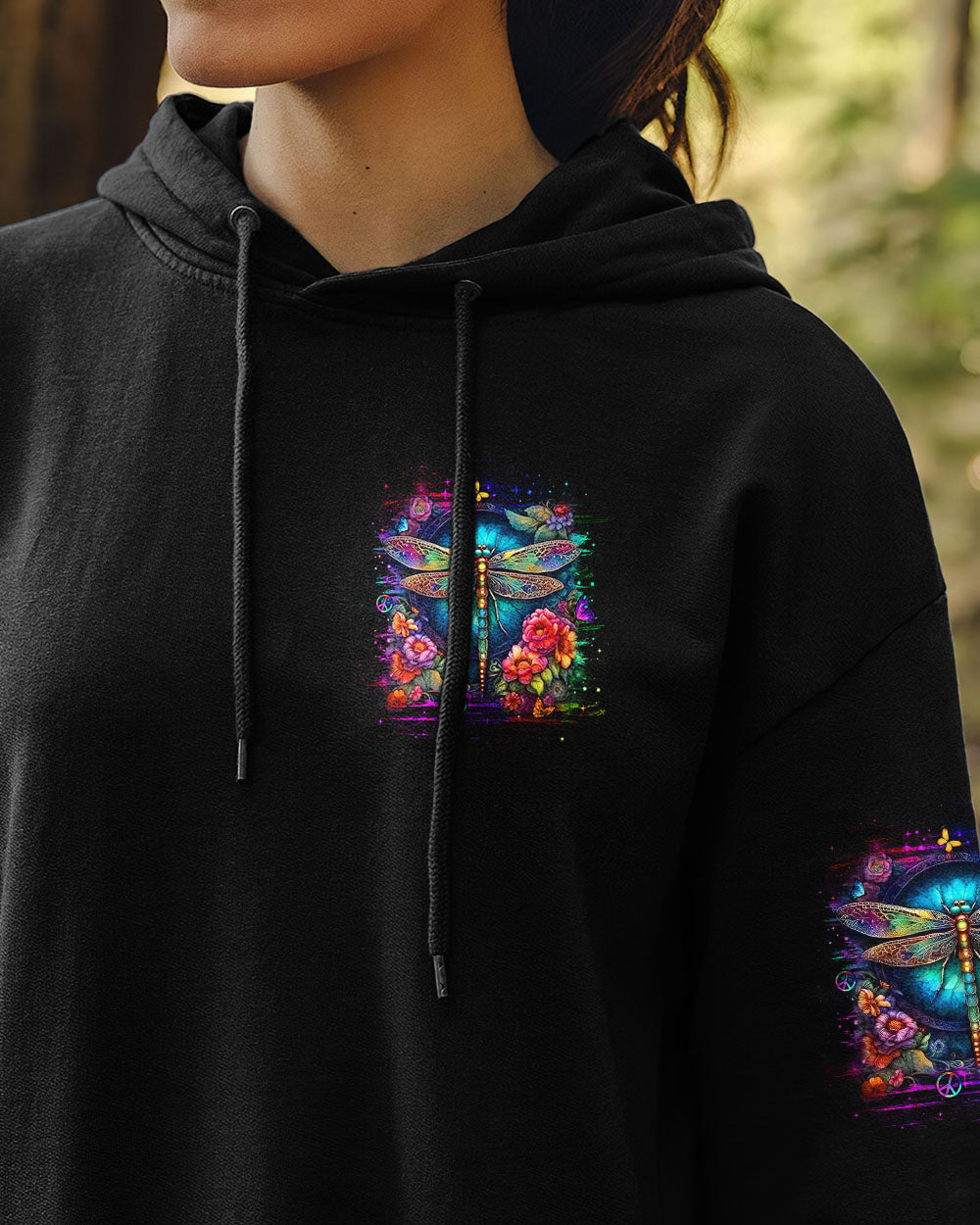 Be You The World Will Adjust Floral Dragonfly Hippie Hippie AOP Shirts _13_ 3crhh