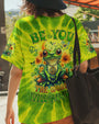 Be You The World Will Adjust Frog Hippie Sunflowers Peace Sign Tie Dye AOP Shirts _13_ cTdiv