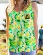 Be You The World Will Adjust Frog Sunflowers Green Tie Dye Graphic AOP Shirts _10_ HnU6K